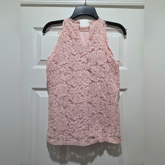 CBR Pink Lace Sleeveless Top - Small - Picture 2 of 3